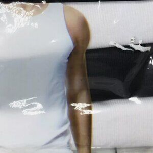 Retro Edge Ribbed‎ Tank Set of 3  White, Black New Factory Sealed Sz 14/16